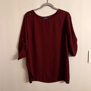 Apt. 9 Deep Red Women's Blouse